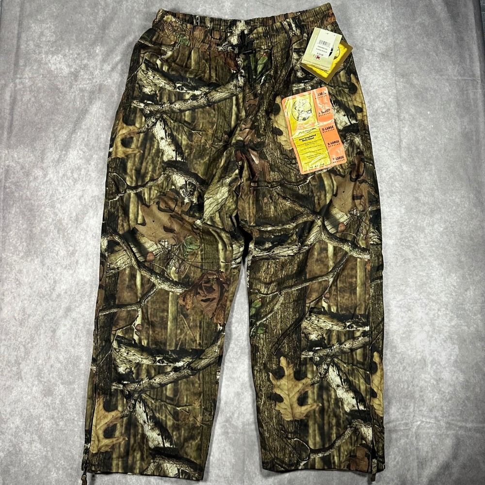 Liberty Rugged Outdoor Gear Mens XL Mossy Oak Camo Non Insulated Rain Pants NWT